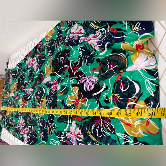 SALONI NWT Eden Floral Dress in Emerald 100% Silk Size 6 - Picture 14 of 14